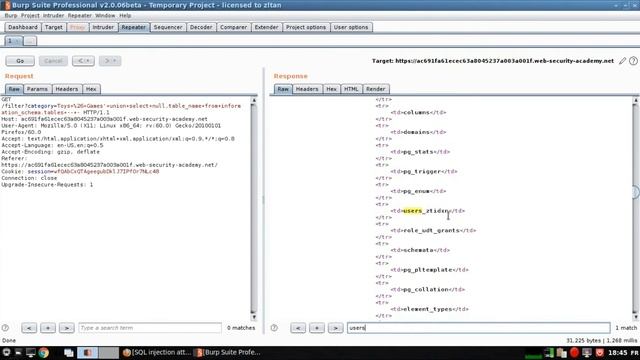 SQL injection attack, listing the database contents on non Oracle смотреть онлайн
