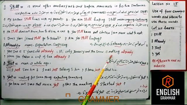 Still | Already | Just | Yet | Basic English Grammar | Learn Grammar To Improve English language смотреть онлайн
