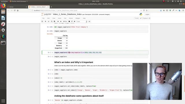 Video 1: What is a Series, Dataframe and Index in Python смотреть онлайн