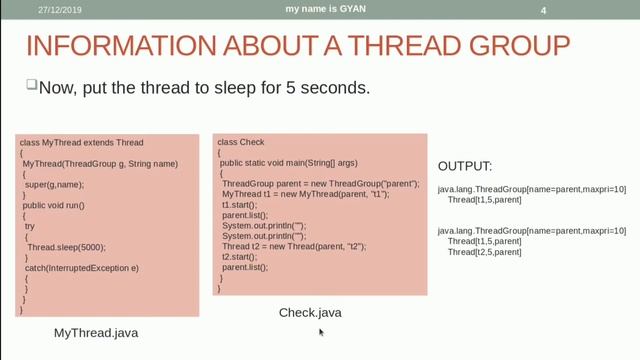 Multithreading in Java | #33 | list() Method | Print Complete Information of a ThreadGroup смотреть онлайн