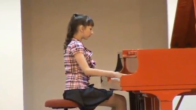 Анна Лемешкина. 12 лет. Выпускной экзамен в музыкальной школе. смотреть онлайн