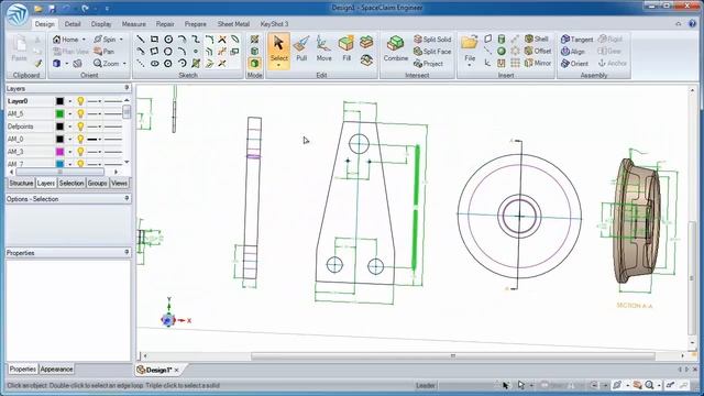 Convert 2D Drawings to 3D Models in Minutes with SpaceClaim смотреть онлайн
