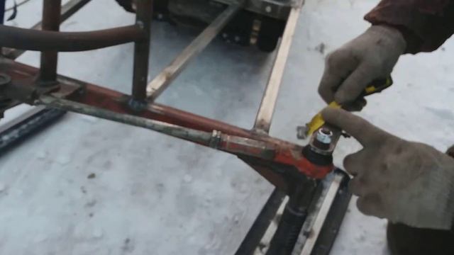 Самодельный Мотобуксировщик с лыжным модулем смотреть онлайн
