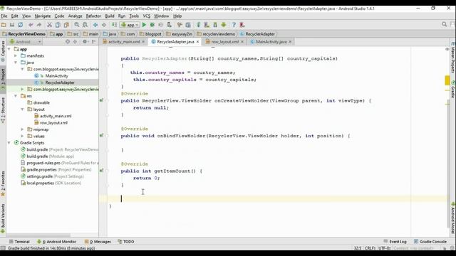 Android Material Design - 08 - Working with RecyclerView widget. смотреть онлайн
