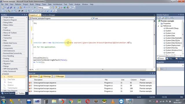 2 Création d'un mini Projet Lier avec la BDD SQLite смотреть онлайн