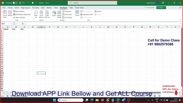 Day-2 VBA Macros Power Programming Basic to Advanced in Hindi смотреть онлайн