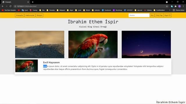 Bootstrap 5 Anasayfa ve Footer Yapımı | Web sitesi | #2 смотреть онлайн