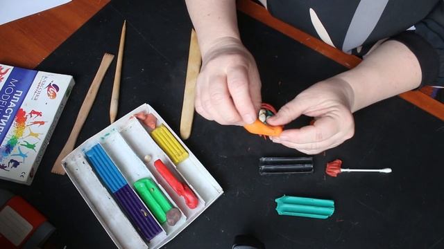 "Птица в гнезде". Лепка из пластилина смотреть онлайн