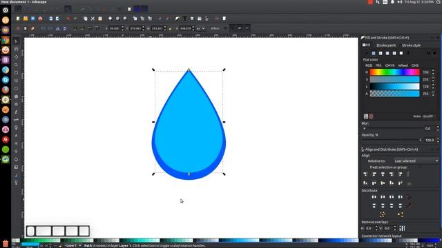 Inkscape for Beginners: Simple Water Drop Icon смотреть онлайн