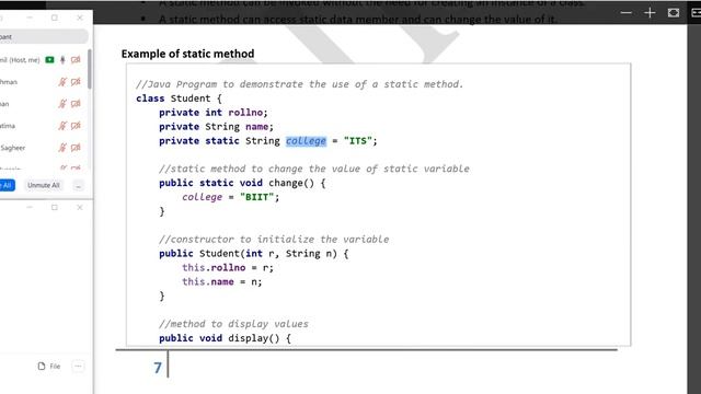 Why main function is static in java Week 09-d смотреть онлайн