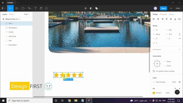 Hotel Home Page In Figma | Mobile App Design In Figma | Figma Tutorial