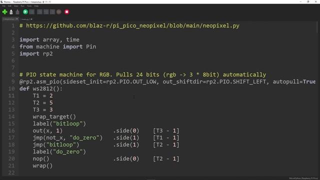 Raspberry Pi Pico Clone with 16MB Flash, USB-C, Neopixel, and More! смотреть онлайн
