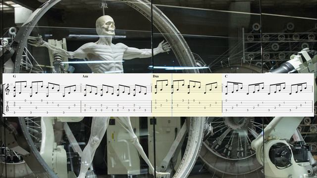 How to play "Ramin Djawadi - Main Theme - Westworld" on guitar (Tabs) Fingerstyle смотреть онлайн