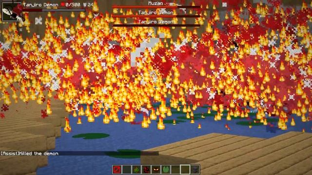 Demon Tanjiro Vs Muzan In Minecraft Demon Slayer Mod 1.16.5 - Minecraft Anime Mods (2022) смотреть онлайн