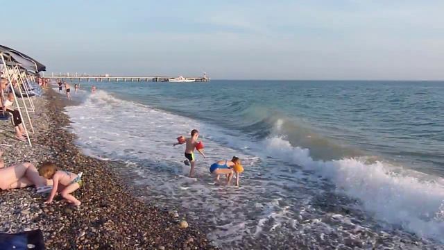 Лазаревское, вечернее море смотреть онлайн