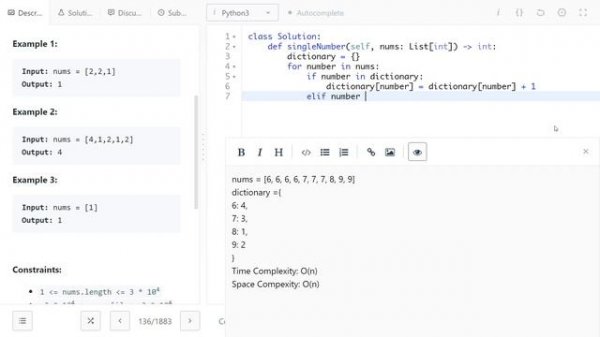 Single Number - LeetCode - Python