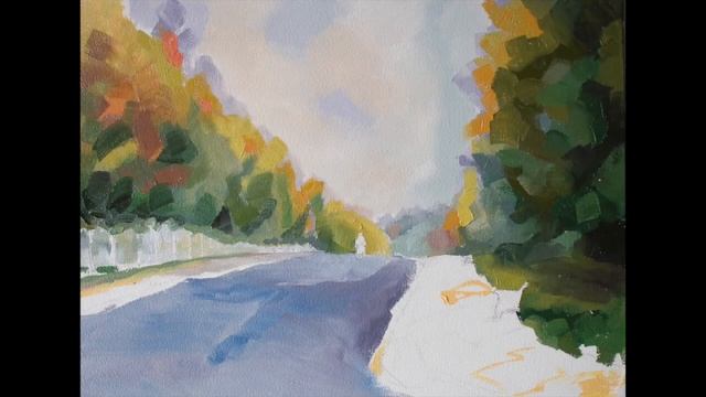 On the Avenue Finsbury Park London, my process from sketch to finished oil painting, with piano sol смотреть онлайн