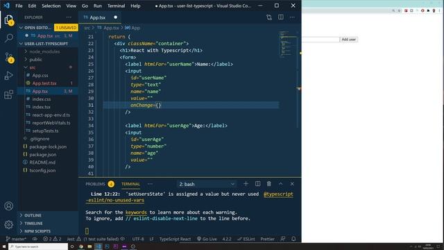 React Typescript Tutorial - Todo list project - Part 2 смотреть онлайн