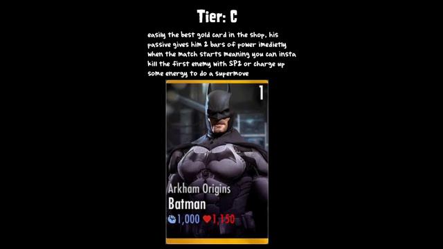 Injustice: Gods Among Us Batman tier list смотреть онлайн