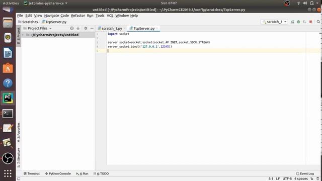 Python TCP Client Server Example смотреть онлайн