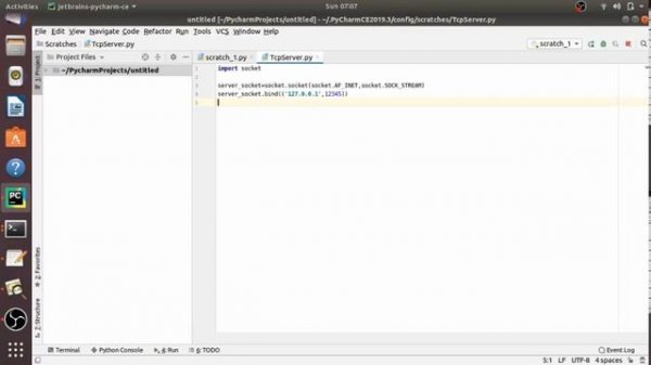 Python TCP Client Server Example
