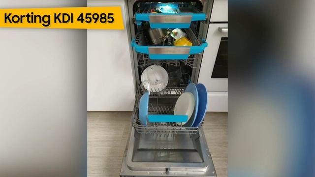 ТОП—7. ?Лучшие встраиваемые посудомоечные машины 45 см [узкие]. Рейтинг 2023 года! смотреть онлайн