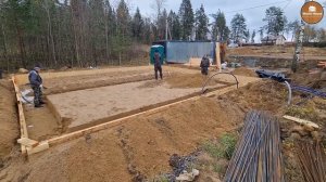 МОНОЛИТНАЯ ПЛИТА С РОСТВЕРКОМ за 13 минут! Весь процесс!