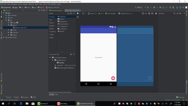 Creating Swipeable Tabs From Scratch in Android Using Android Studio - Part 1 смотреть онлайн