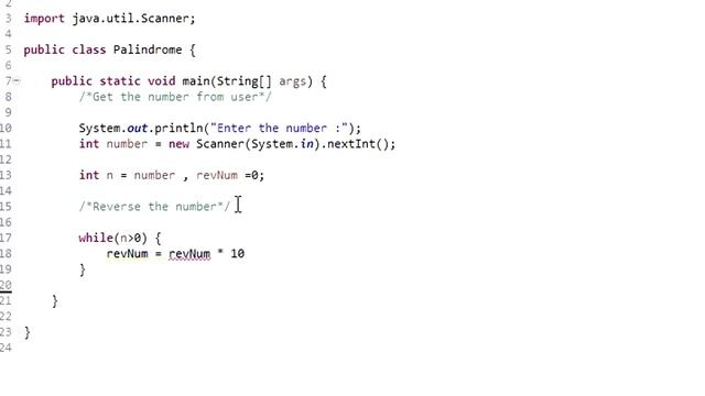 Palindrome Number in Java | Reverse the given number смотреть онлайн