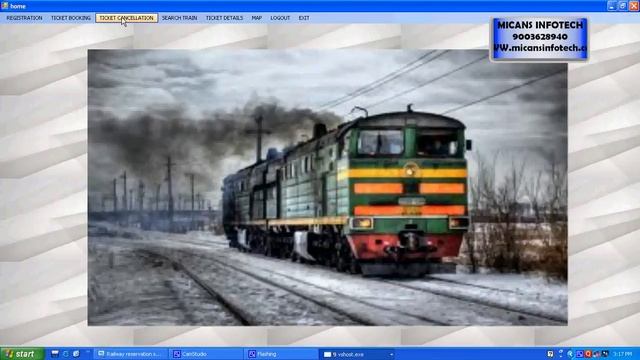 Railway Reservation System - VB.net смотреть онлайн