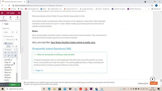 Adding Faq for Elementor WordPress | Wordpress tutorials | Elementor | wordpress seo смотреть онлайн