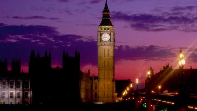 Big Ben strikes 12 (Good quality sound) смотреть онлайн