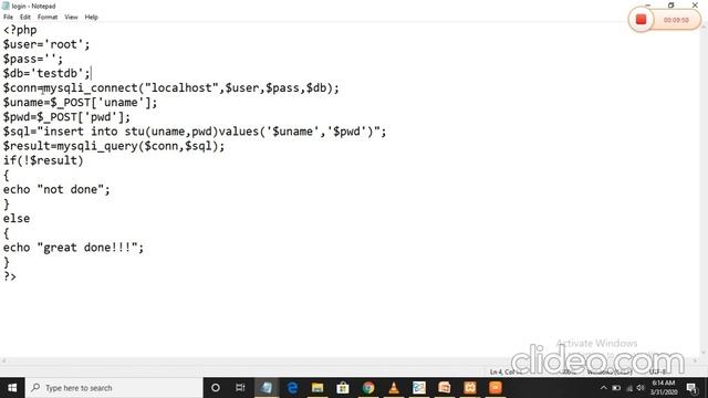 create a database connect to mysql with php in xampp смотреть онлайн