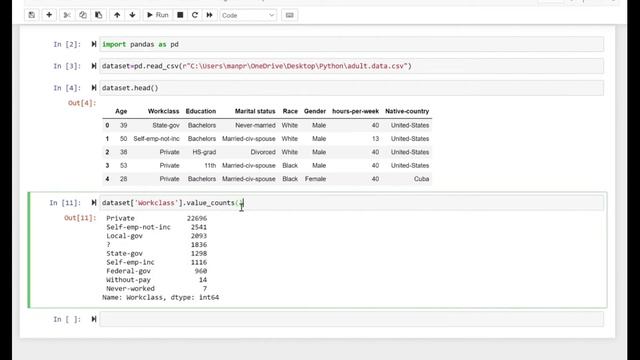 Python (Pandas) : Value Count смотреть онлайн