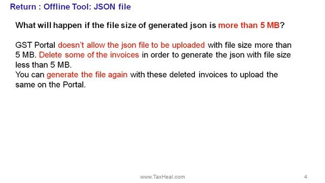What to do if Json File Size made from GSTR 1 offline tool exceeds смотреть онлайн