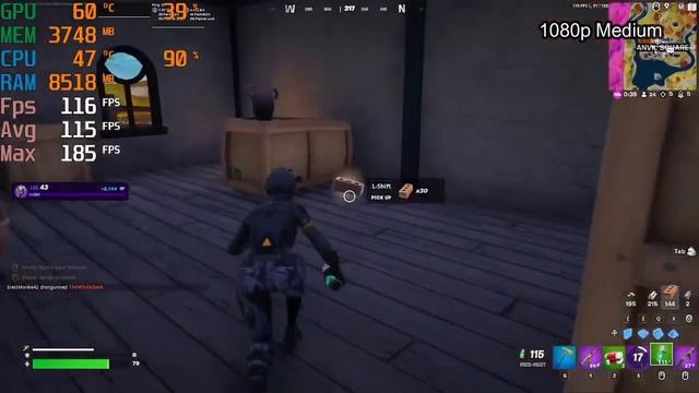 Fortnite Chapter 4 Season 1 (RTX 2060 6g, i5 7400) All Settings смотреть онлайн