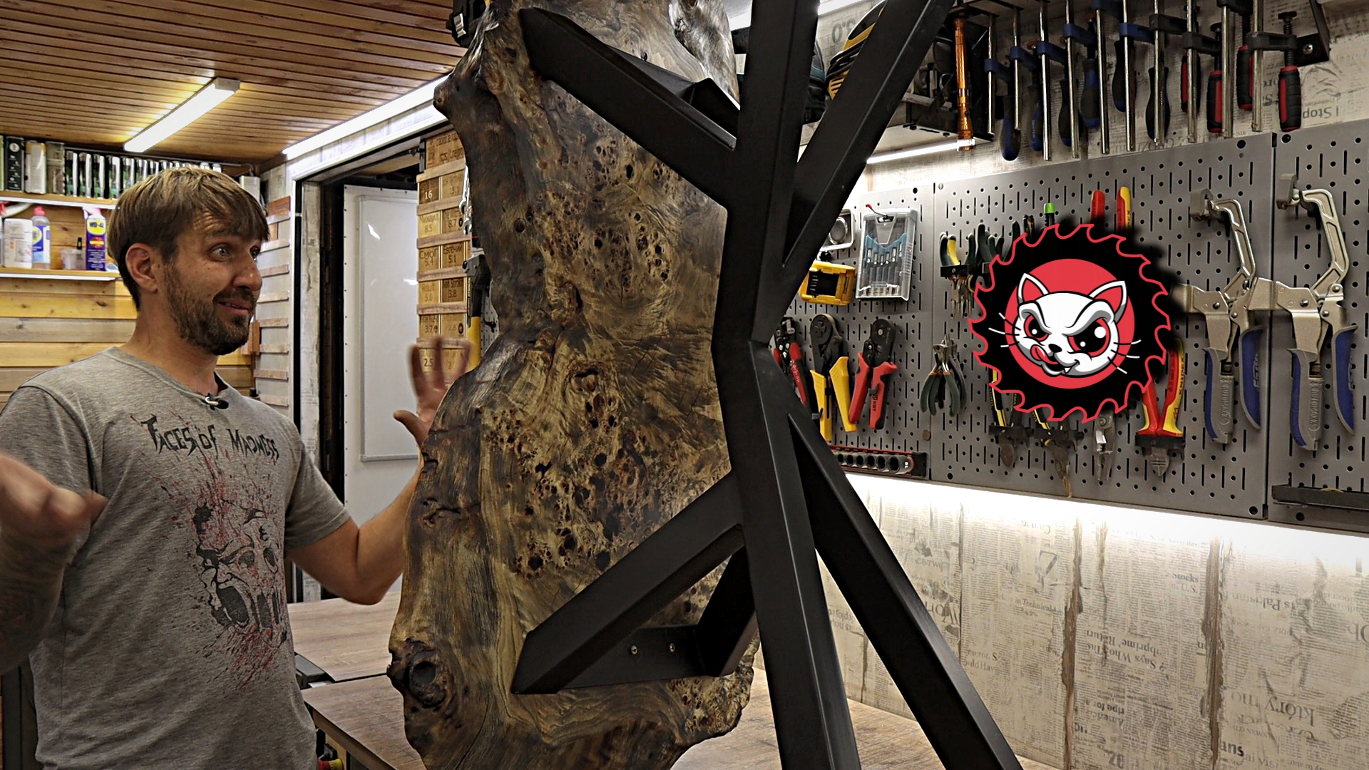 Журнальный столик из тополя. Такое не купить в магазине. смотреть онлайн