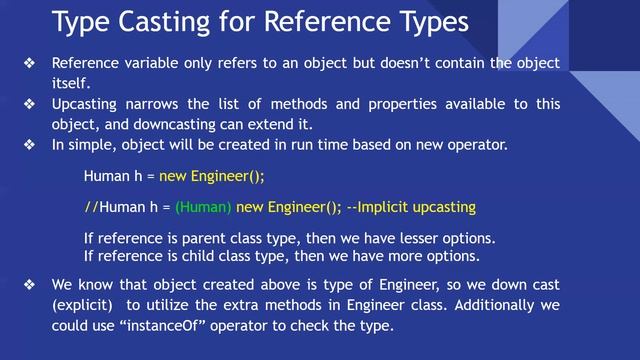 Learn Java - Type Casting for Reference Type - 019 смотреть онлайн