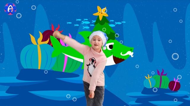 Christmas Baby Shark Song | Учим Английский | Песенка про акулёнка смотреть онлайн