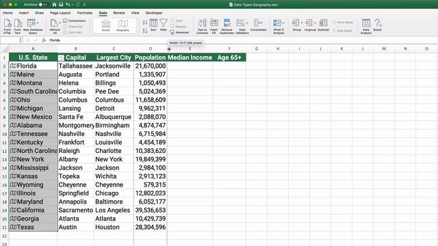 RETRIEVE GEOGRAPHY DATA IN EXCEL - City, State, and Country смотреть онлайн
