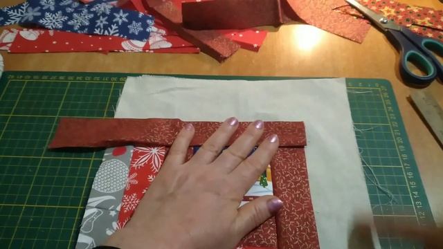 Шью Лоскутный БЛОК из обрезков ткани / Смотрите, что получилось! Patchwork смотреть онлайн