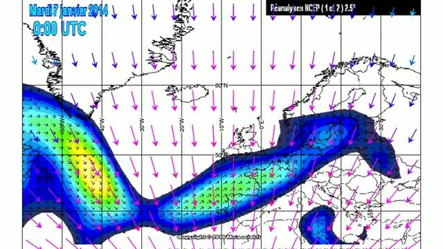 Jet Stream flow & tides: Winter 2013/14 смотреть онлайн