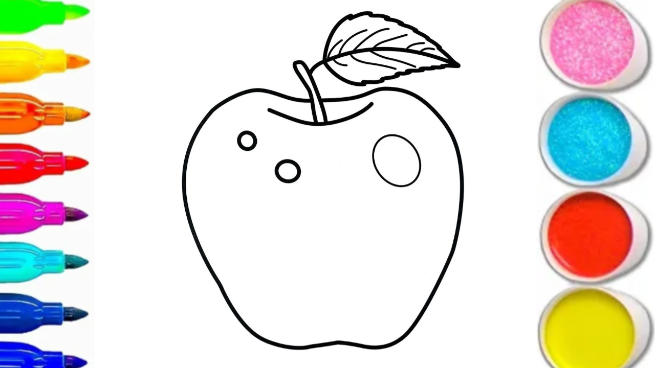 КАК НАРИСОВАТЬ ЯБЛОКУ смотреть онлайн