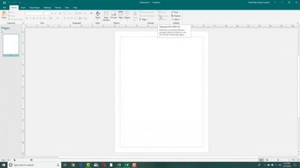 MS Publisher Tutorial - Lesson 1 - Publisher Interface