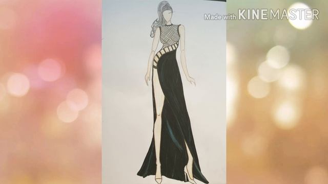 Design sketches compilation Part#1 /Fashion illustration/ Dress design catalogue смотреть онлайн