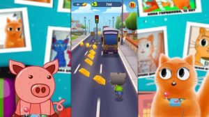 МОЙ ГОВОРЯЩИЙ ТОМ БЕГ ЗА ЗОЛОТОМ. Развлекательный мультик для детей с веселым котом Джемом