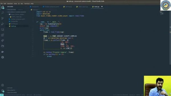 3. Concurreny problems with Python OpenCV - Adding current timestamp to the video frame.