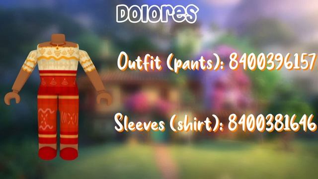 ENCANTO ROBLOX OUTFIT ID's *with links* смотреть онлайн