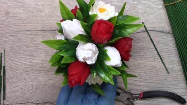 ❤Букет тюльпанов в вазочке из гипса❤ смотреть онлайн
