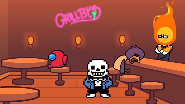 Sans Pays His Tab(?) - Undertale Animation смотреть онлайн